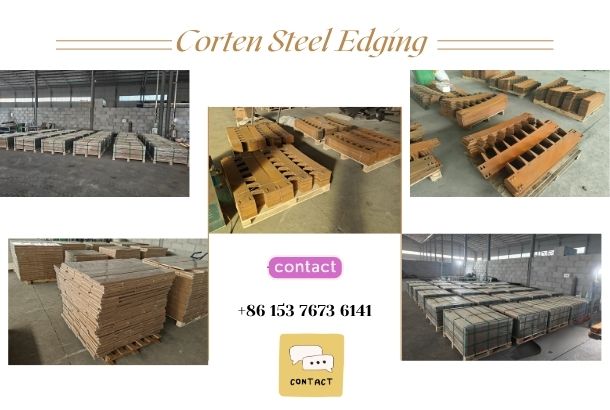 Corten Steel Edging Shipped to the UK